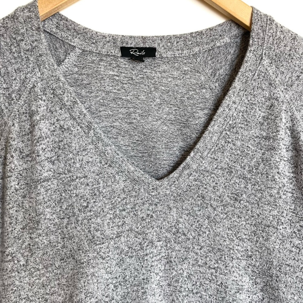 Rails Thalia Long Sleeve Grey Top - Picture 3 of 8